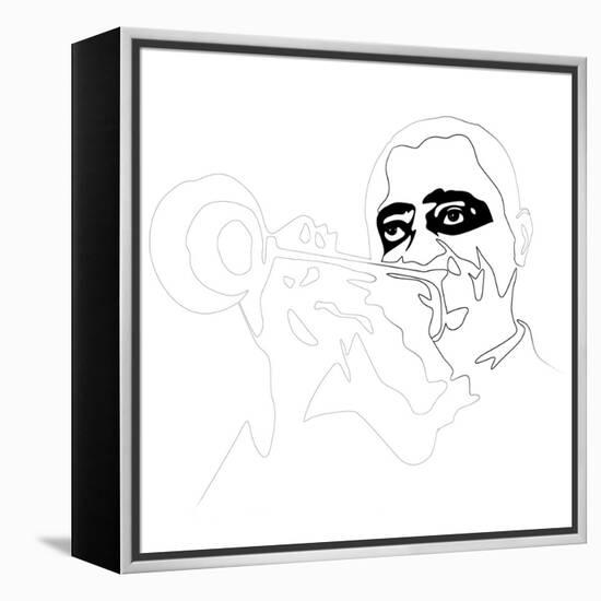 Louis Armstrong-Logan Huxley-Framed Stretched Canvas