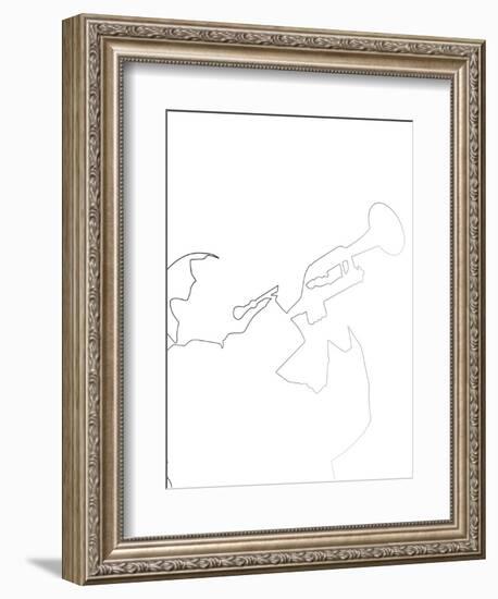 Louis Armstrong-Logan Huxley-Framed Art Print