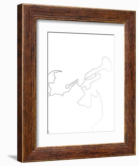 Louis Armstrong-Logan Huxley-Framed Art Print