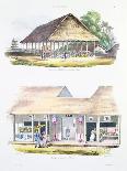The House of the Tamaha, Moua, Tonga, 1830-Louis Auguste de Sainson-Giclee Print