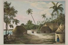 The House of the Tamaha, Moua, Tonga, 1830-Louis Auguste de Sainson-Giclee Print