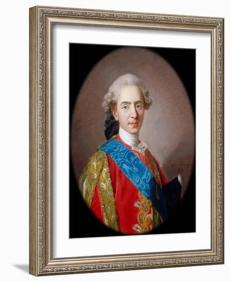 Louis-Auguste, Duc De Berry (1754-179), Future Louis XVI, King of France-Louis Michel Van Loo-Framed Giclee Print