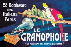 Le Gramophone-Louis Bombled-Art Print