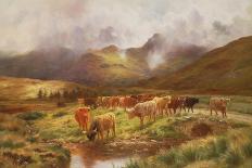 By Loch Treachlan, Glencoe, Morning Mists, 1907 (Oil on Canvas)-Louis Bosworth Hurt-Giclee Print