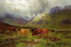 By Loch Treachlan, Glencoe, Morning Mists, 1907 (Oil on Canvas)-Louis Bosworth Hurt-Giclee Print