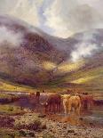 By Loch Treachlan, Glencoe, Morning Mists, 1907-Louis Bosworth Hurt-Giclee Print