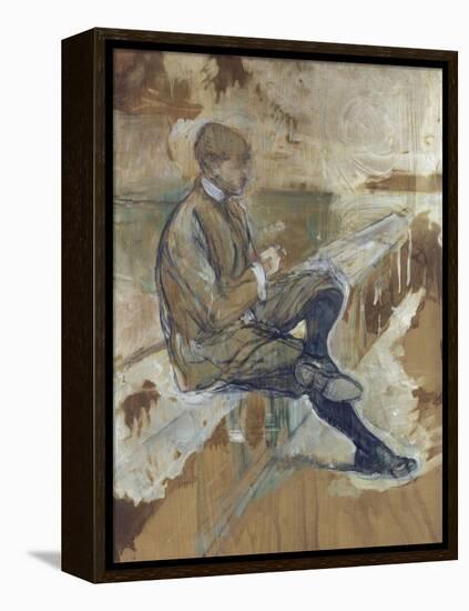 Louis Bouglé, ami de l'artiste, cycliste sous le nom de Spoke, directeur de la "chaîne Simpson"-Henri de Toulouse-Lautrec-Framed Premier Image Canvas