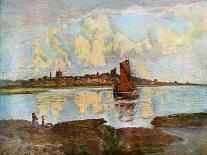 On the River at Beccles, Suffolk, 1924-1926-Louis Burleigh Bruhl-Giclee Print