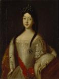 Portrait of the Tsesarevna Anna Petrovna of Russia, the Daughter of Emperor Peter I of Russia, 1725-Louis Caravaque-Framed Giclee Print