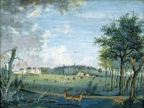 The Chateau of Raincy, the Stables and the Russian Village, C.1754-93 (Gouache on Paper)-Louis Carrogis Carmontelle-Giclee Print