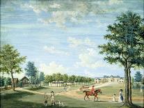 Entrance of the Parc Du Raincy, C.1754-93 (Gouache on Paper)-Louis Carrogis Carmontelle-Giclee Print