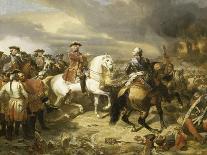 Bataille de Lawfeld, le 27 juillet 1747-Louis Charles Auguste Couder-Framed Premier Image Canvas