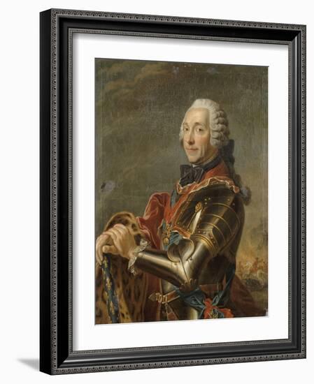 Louis-Charles-Auguste Fouquet, maréchal-duc de Belle-Isle (1684-1761)-Maurice Quentin de La Tour-Framed Giclee Print