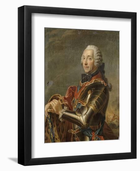 Louis-Charles-Auguste Fouquet, maréchal-duc de Belle-Isle (1684-1761)-Maurice Quentin de La Tour-Framed Giclee Print