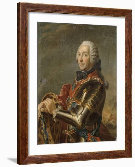 Louis-Charles-Auguste Fouquet, maréchal-duc de Belle-Isle (1684-1761)-Maurice Quentin de La Tour-Framed Giclee Print