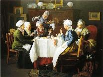 A Grandmother's Tea Party, 1915-Louis Charles Moeller-Giclee Print