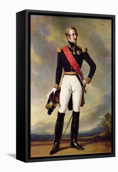 Louis-Charles-Philippe of Orleans (1814-96) Duke of Nemours, 1843-Franz Xaver Winterhalter-Framed Premier Image Canvas