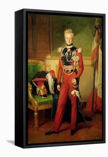 Louis-Charles-Philippe of Orleans Duke of Nemours, 1833-Anton van Ysendyck-Framed Premier Image Canvas