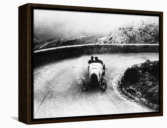 Louis Chiron Driving a Bugatti at a Hill Climb, 1923-null-Framed Premier Image Canvas