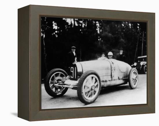 Louis Chiron in a Bugatti, 1927-null-Framed Premier Image Canvas