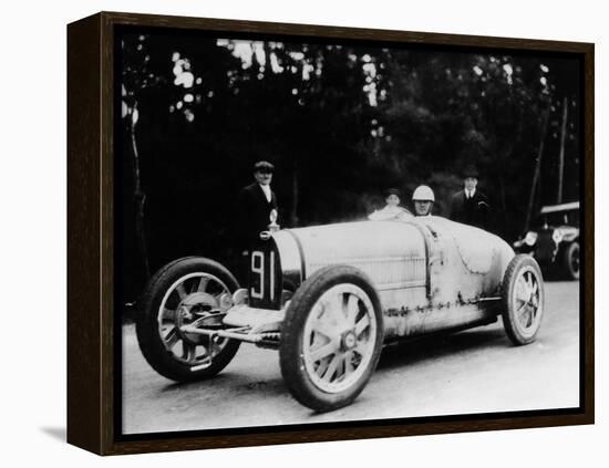 Louis Chiron in a Bugatti, 1927-null-Framed Premier Image Canvas