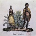 Inhabitants of Mozambique, Lithograph from Picturesque Voyages around World-Louis Choris-Giclee Print