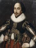 William Shakespeare (1564-1616) - représenté âgé de 34 ans-Louis Coblitz-Mounted Giclee Print