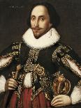 William Shakespeare (1564-1616) - représenté âgé de 34 ans-Louis Coblitz-Framed Giclee Print