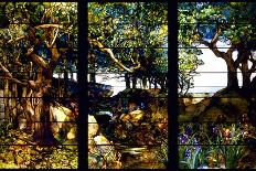 A Wooded Landscape in Three Panels-Louis Comfort Tiffany-Framed Giclee Print