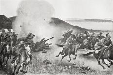 The Dublin Fusiliers Attempt to Ford the Tugela River During the Battle of Colenso-Louis Creswicke-Giclee Print