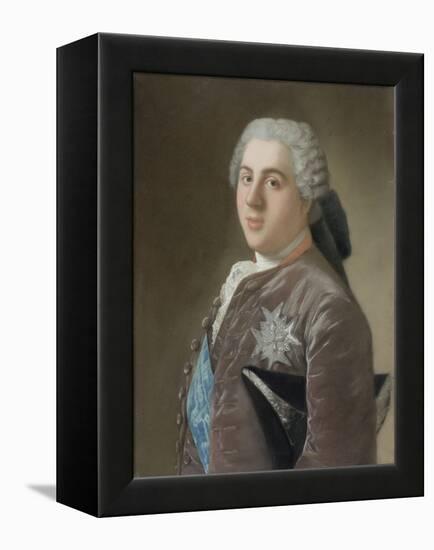 Louis De Bourbon, Dauphin of France, 1749-50 (Pastel on Paper)-Jean-Etienne Liotard-Framed Premier Image Canvas