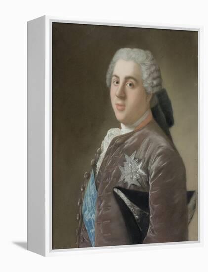 Louis De Bourbon, Dauphin of France, 1749-50 (Pastel on Paper)-Jean-Etienne Liotard-Framed Premier Image Canvas