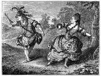 Monsieur and Mademoiselle De Croismare-Louis de Carmontelle-Framed Giclee Print