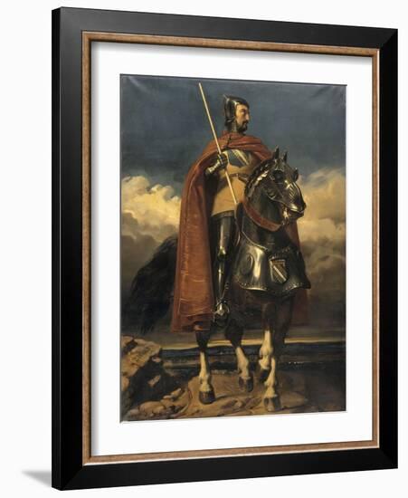 Louis de Champagne, comte de Sancerre, maréchal de France en 1368, connétable en 1397 (?-1402)-Jules Claude Ziegler-Framed Giclee Print