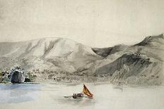 Humata Harbour, Mariana Islands, Drawing from Journey around World, 1817-1820-Louis De Freycinet-Premier Image Canvas