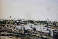 View of Bourbon Island, Now Reunion, Engraving from Voyage around World, 1817-1820-Louis De Freycinet-Giclee Print