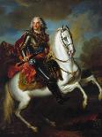 August the Strong, King of Poland and Saxony-Louis de Silvestre-Framed Premier Image Canvas