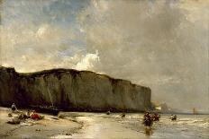 View along the Norman Coast, 1852 (Oil on Canvas)-Louis Eugene Gabriel Isabey-Giclee Print