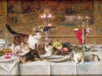 Kittens at a Banquet-Louis Eugene Lambert-Giclee Print