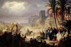 The Entry of Christ into Jerusalem-Louis Felix Leullier-Mounted Giclee Print