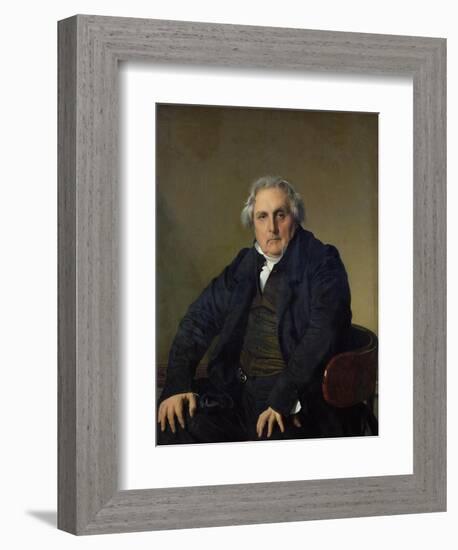 Louis-Francois Bertin (1766-1841) 1832-Jean-Auguste-Dominique Ingres-Framed Giclee Print