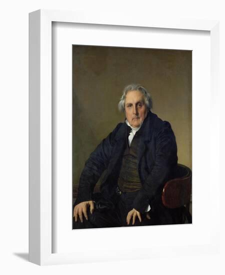 Louis-Francois Bertin (1766-1841) 1832-Jean-Auguste-Dominique Ingres-Framed Giclee Print