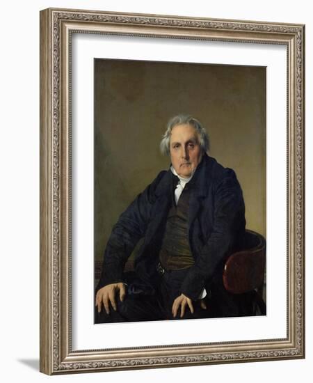 Louis-Francois Bertin (1766-1841) 1832-Jean-Auguste-Dominique Ingres-Framed Giclee Print