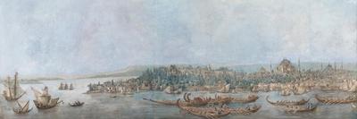 Panorama of Sarayburnu, Late 18th Cent.-Louis-François Cassas-Framed Premier Image Canvas