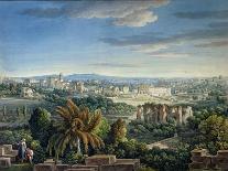 A View of the Acropolis, Athens, from the Temple of Zeus at Olympia, C.1786-87-Louis-Francois Cassas-Giclee Print