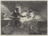 Michael Angelo Attending on His Sick Servant, Urbino-Louis Haghe-Giclee Print