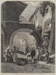 Portico of the Sandstone Temple of Edfu Dedicated to the Falcon-Headed God Horus, Egypt, 1838-Louis Haghe-Giclee Print