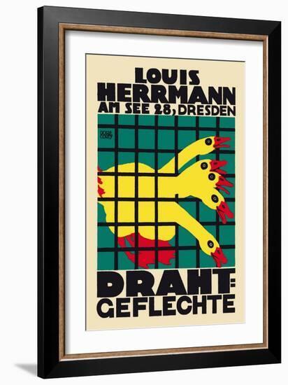 Louis Hermann in Dresden-Dore Corty-Framed Art Print