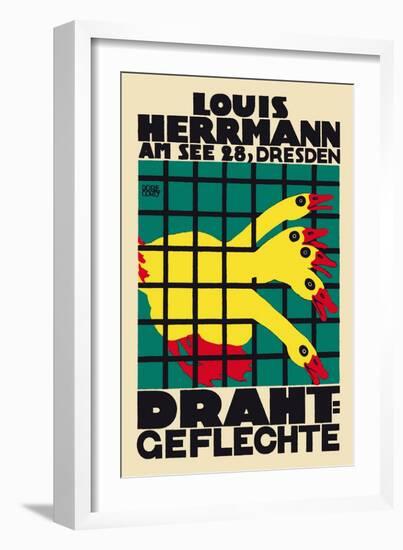 Louis Hermann in Dresden-Dore Corty-Framed Art Print