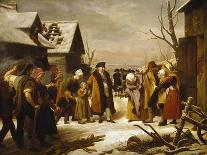 Louis XVI Distributing Alms to the Poor of Versailles During the Winter of 1788-Louis Hersent-Giclee Print